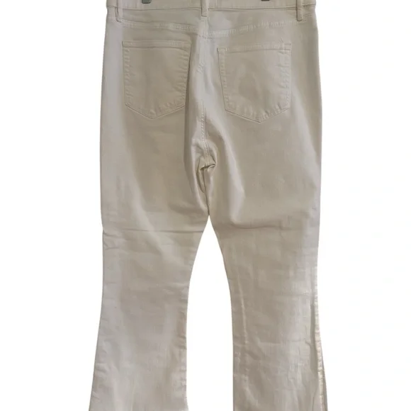 LOFT The Kick Crop Classic White Women's Jeans - Picture 5 of 7